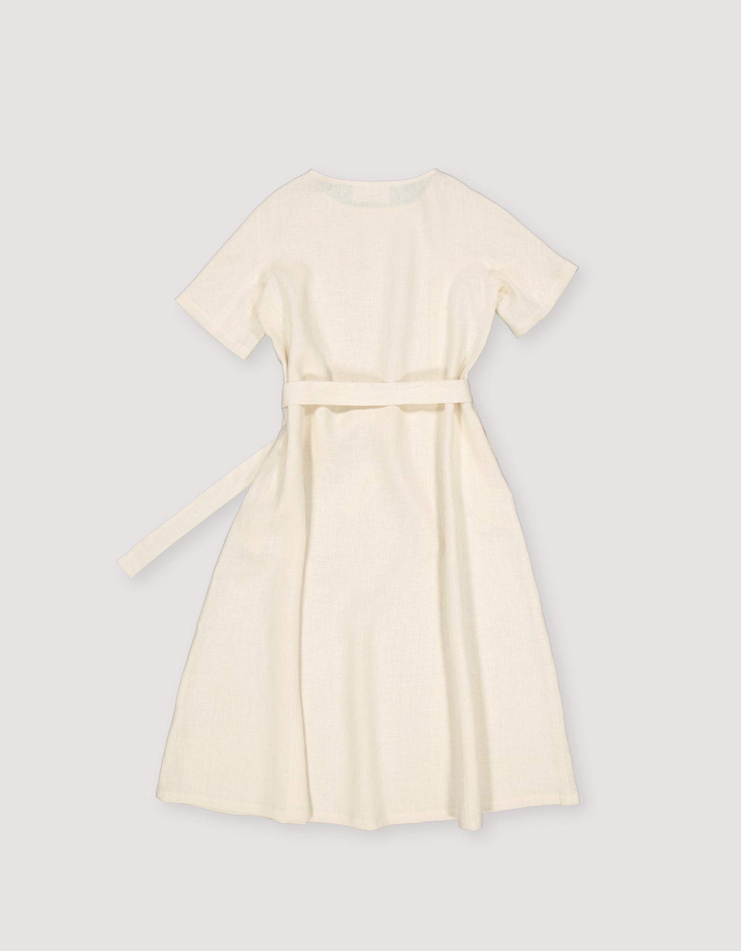 LINEN A-LINE DRESS