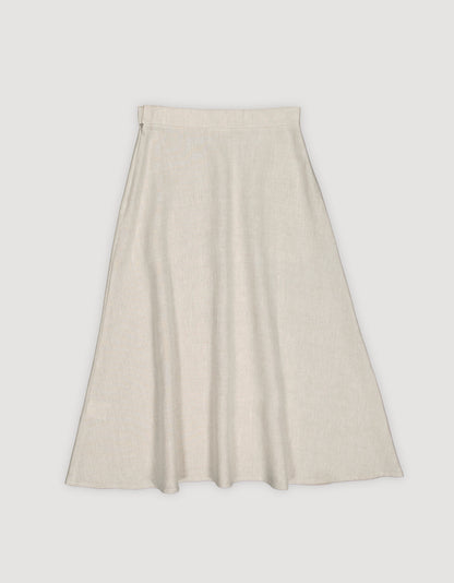 A-LINE LINEN SKIRT