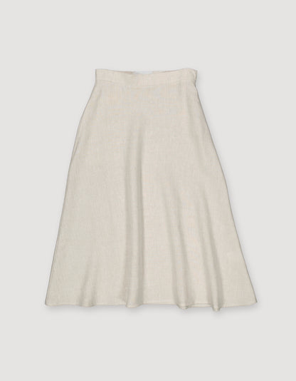 A-LINE LINEN SKIRT