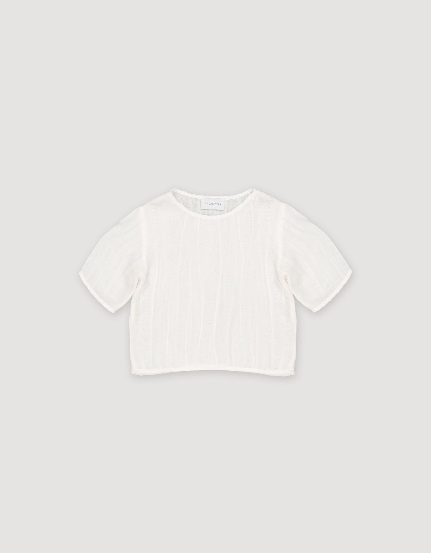 CROPPED SILK SHIRT