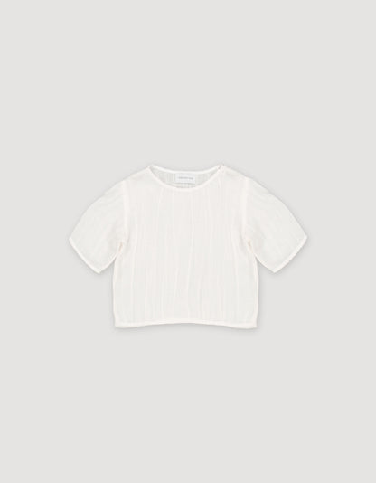 CROPPED SILK SHIRT