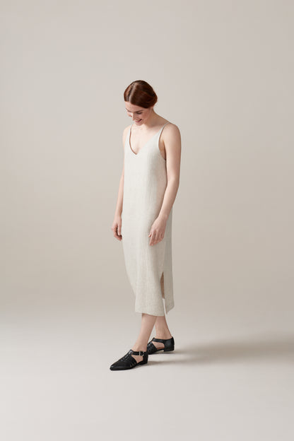 LINEN SLIP DRESS