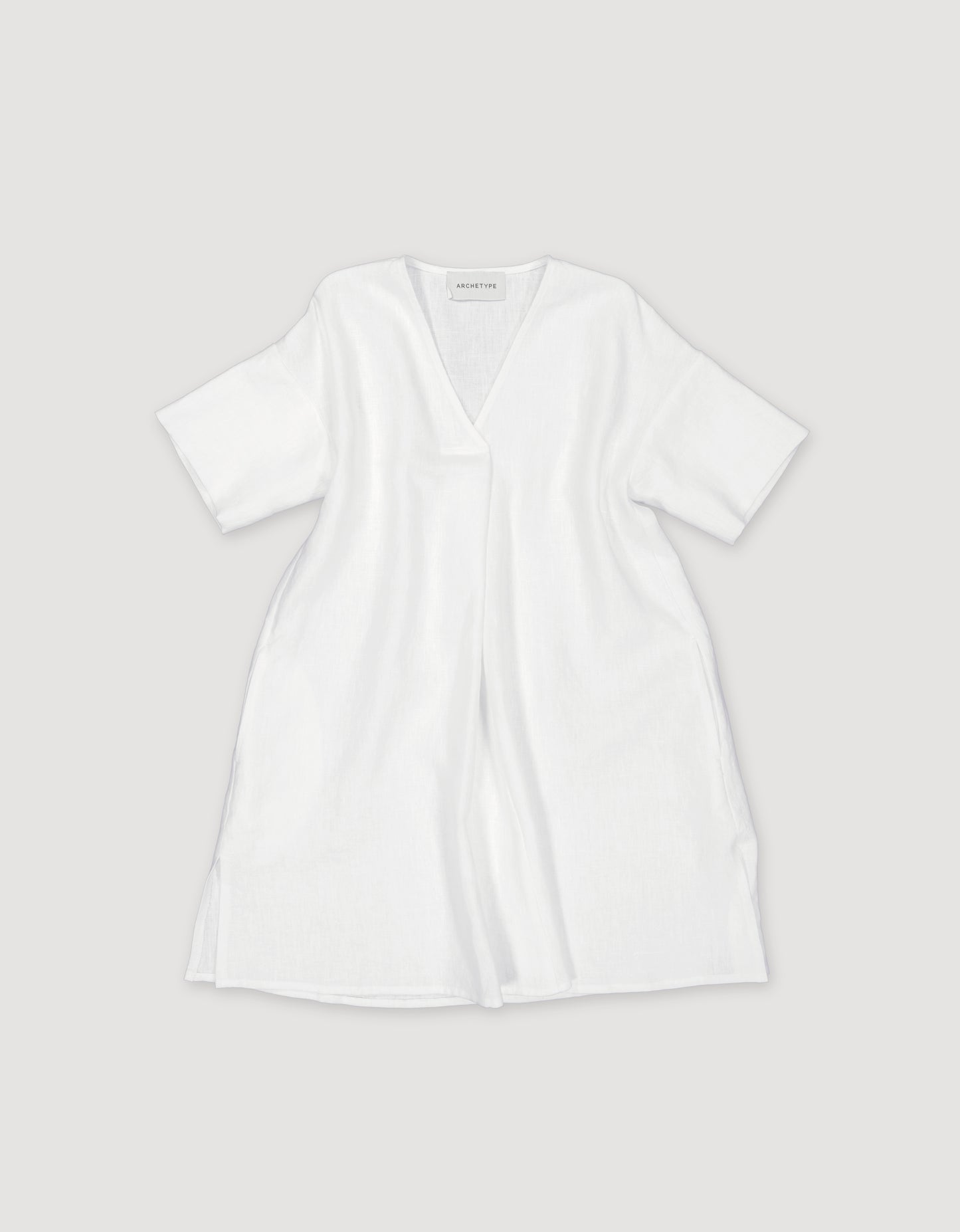 V-NECK TUNIC DRESS