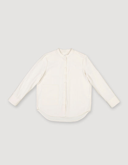 COLLARLESS SHIRT