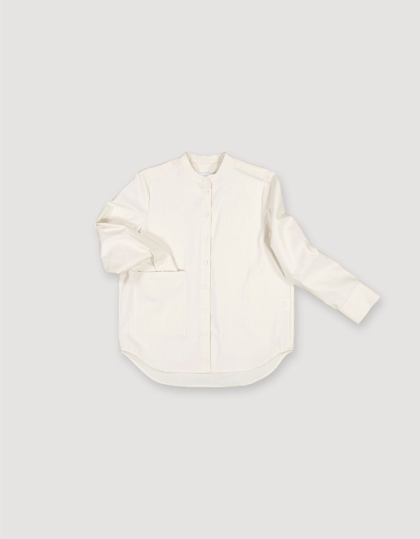 COLLARLESS SHIRT