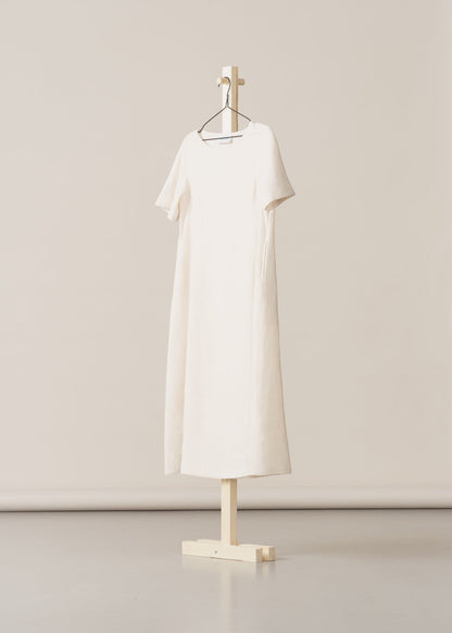 LINEN A-LINE DRESS