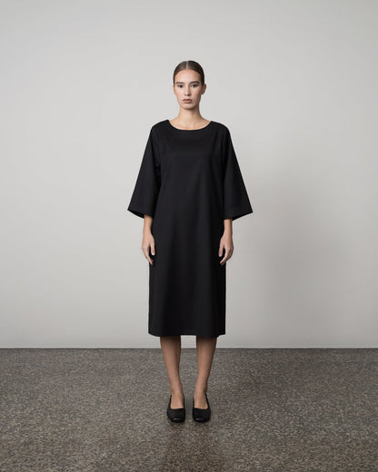 WOOL TWILL DRESS