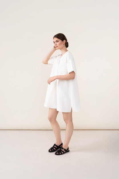 V-NECK TUNIC DRESS