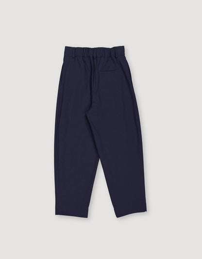 PLEATED TROUSERS NAVY