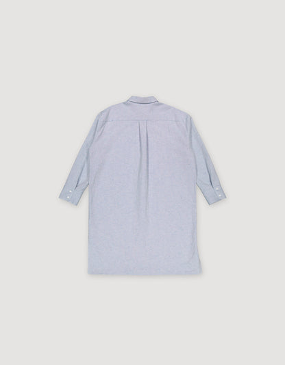 LINEN & COTTON SHIRT DRESS