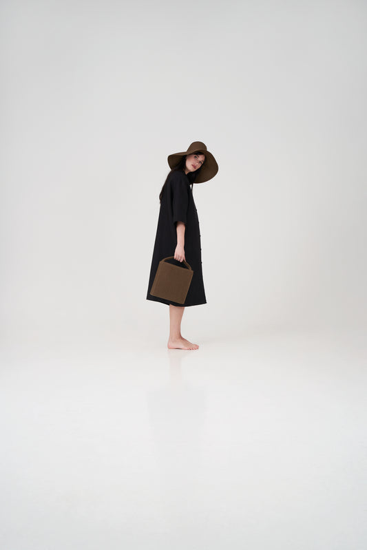 BRAIDED BAG AND GARDEN HAT