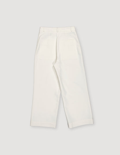 LOOSE TWILL TROUSERS