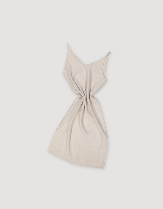 LINEN SLIP DRESS