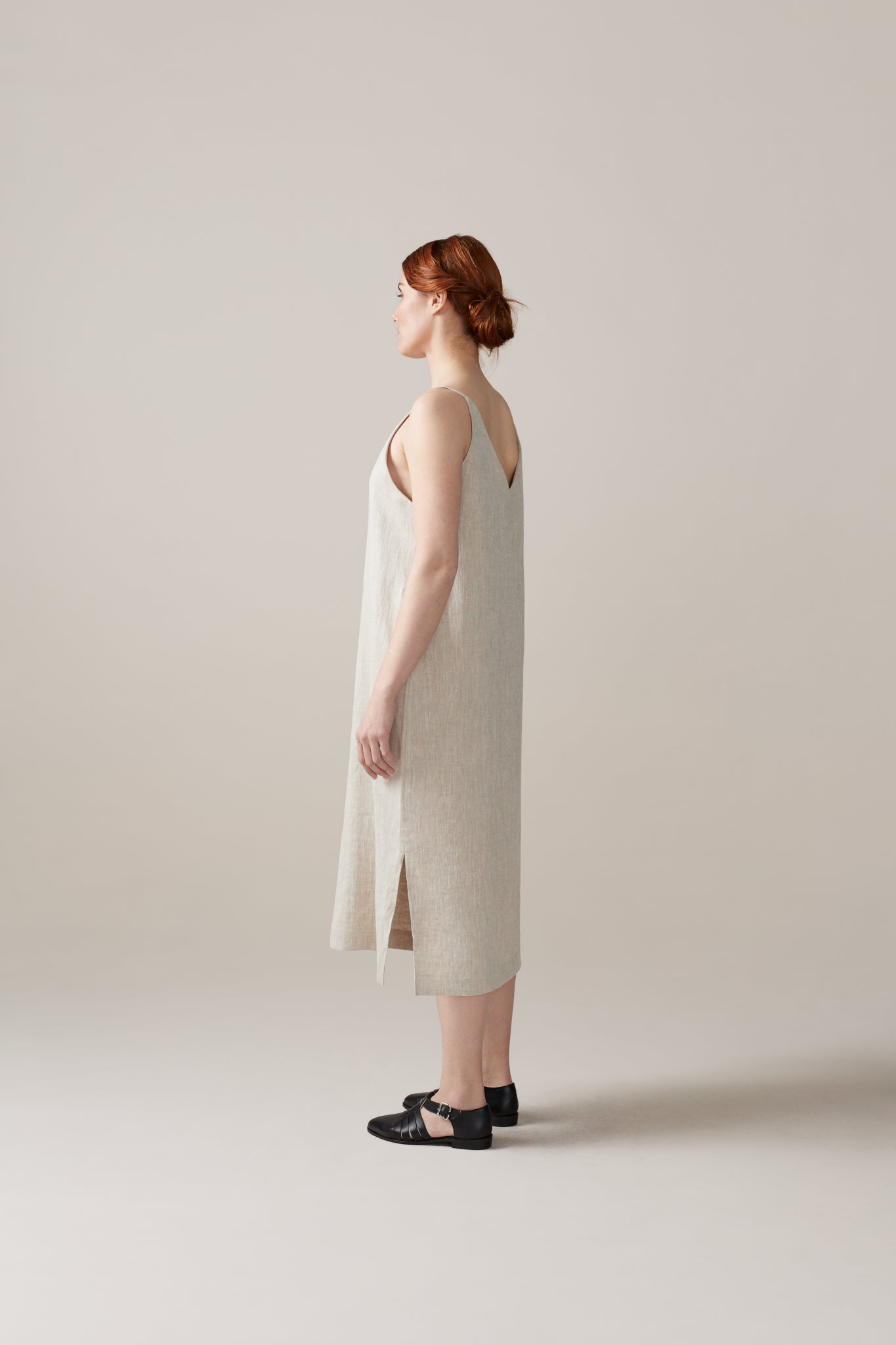LINEN SLIP DRESS